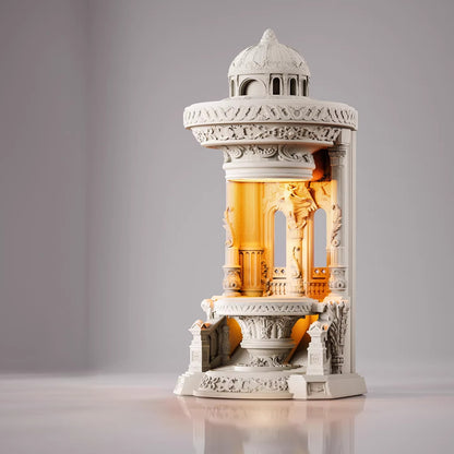 THE ANGELIC GARDEN" Sculptural Candle Warmer Lamp | Elegant Wedding & Home Decor Gift Set