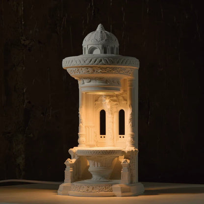 THE ANGELIC GARDEN" Sculptural Candle Warmer Lamp | Elegant Wedding & Home Decor Gift Set