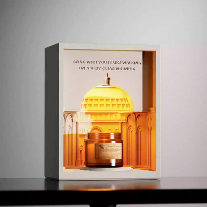 The TEMPLE GLOW" Sculptural Candle Warmer Lamp | Elegant Wedding & Home Decor Gift Set