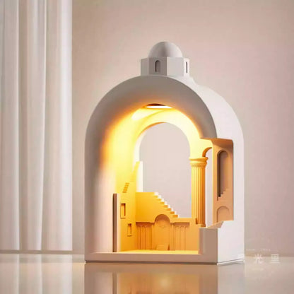 THE ENIGMATIC City" Sculptural Candle Warmer Lamp | Elegant Wedding & Home Decor Gift Set