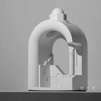 THE ENIGMATIC City" Sculptural Candle Warmer Lamp | Elegant Wedding & Home Decor Gift Set