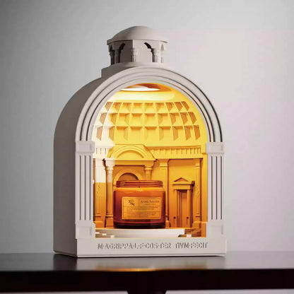 THE PANTHEON" Sculptural Candle Warmer Lamp | Elegant Wedding & Home Decor Gift Set