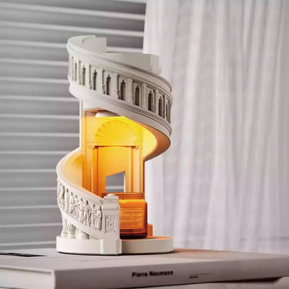 THE MELODY HALL" Sculptural Candle Warmer Lamp | Elegant Wedding & Home Decor Gift Set