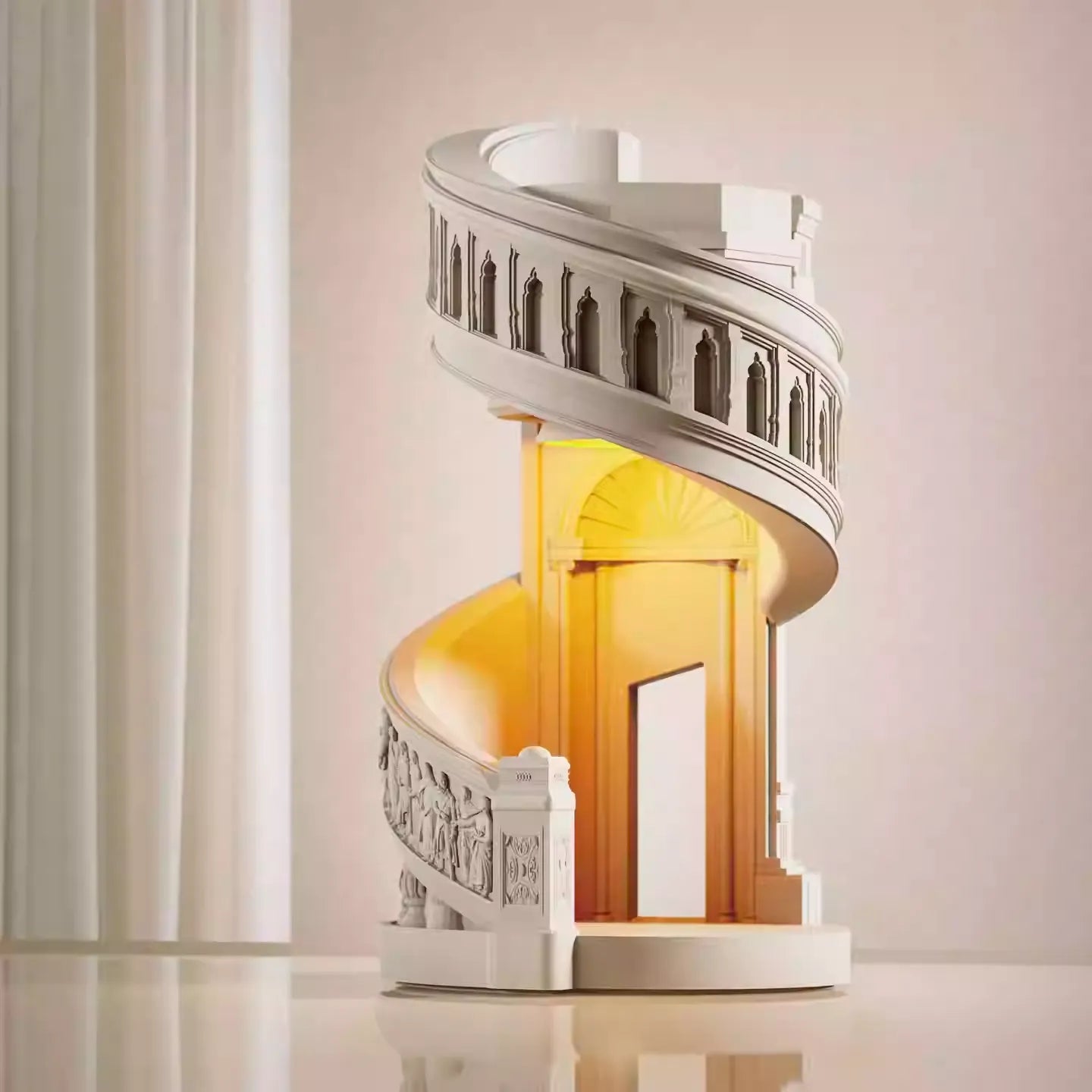 THE MELODY HALL" Sculptural Candle Warmer Lamp | Elegant Wedding & Home Decor Gift Set