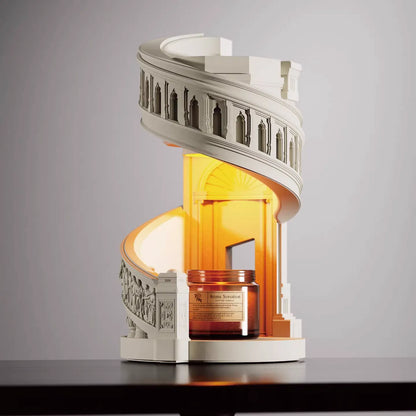 THE MELODY HALL" Sculptural Candle Warmer Lamp | Elegant Wedding & Home Decor Gift Set