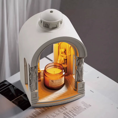 The GODDESS TEMPLE" Sculptural Candle Warmer Lamp | Elegant Wedding & Home Decor Gift Set