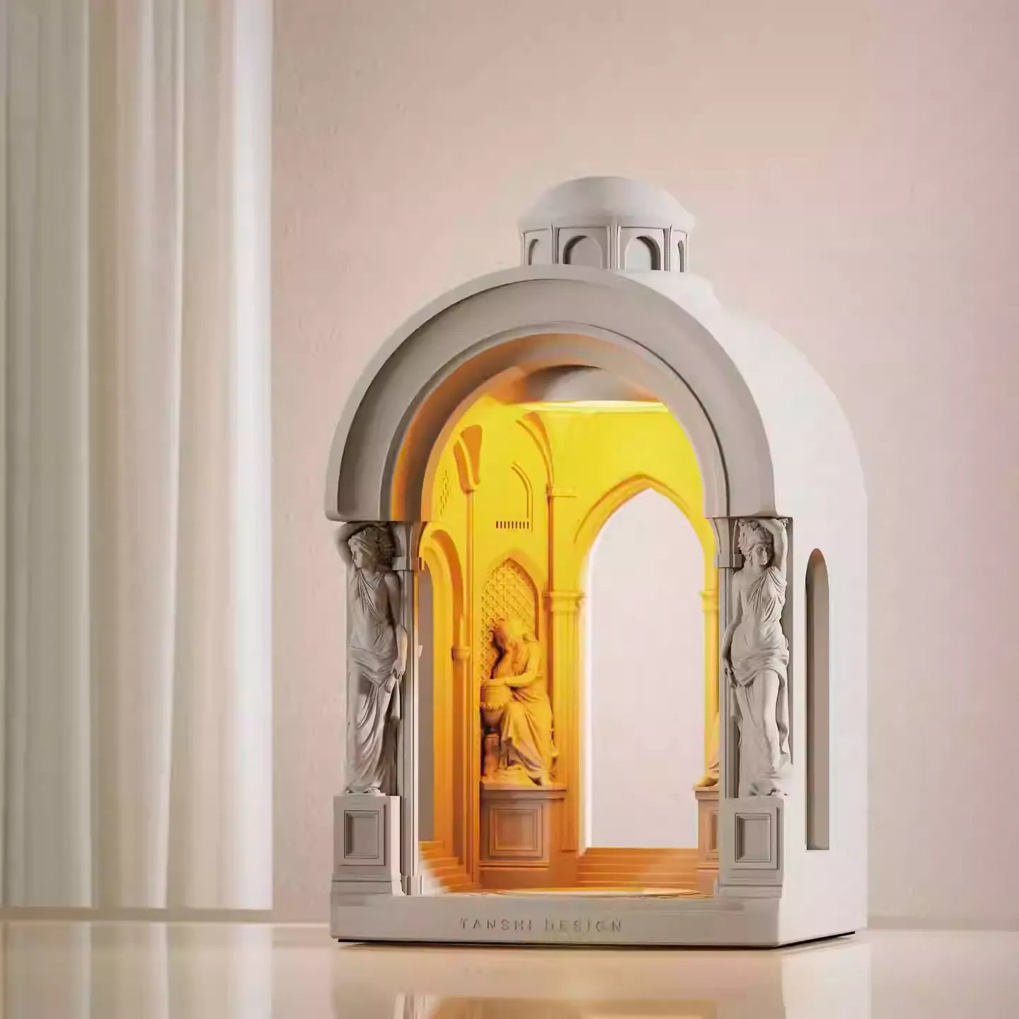 The GODDESS TEMPLE" Sculptural Candle Warmer Lamp | Elegant Wedding & Home Decor Gift Set