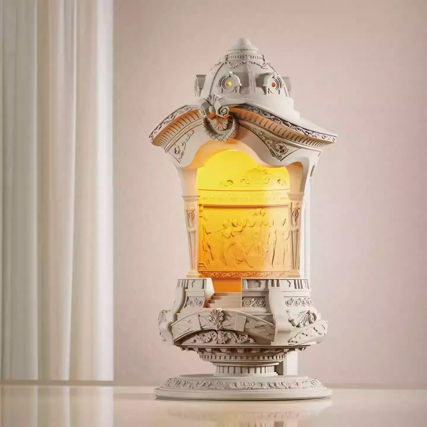 The THE GILDED AGE" Sculptural Candle Warmer Lamp | Elegant Wedding & Home Decor Gift Set