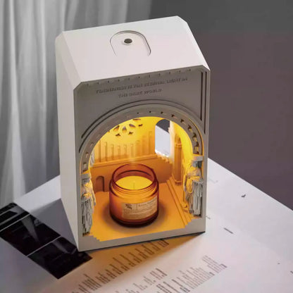 THE ROSACE" Sculptural Candle Warmer Lamp | Elegant Wedding & Home Decor Gift Set