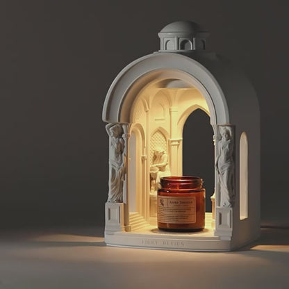 The GODDESS TEMPLE" Sculptural Candle Warmer Lamp | Elegant Wedding & Home Decor Gift Set