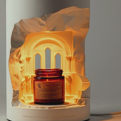 THE ECHO VALLEY" Sculptural Candle Warmer Lamp | Elegant Wedding & Home Decor Gift Set